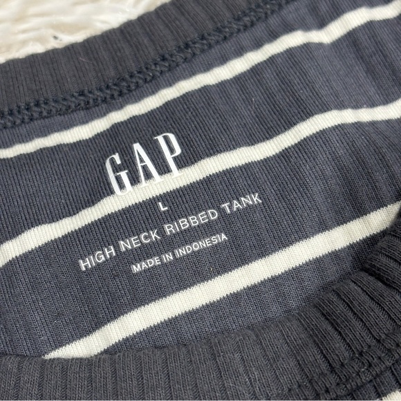 GAP High Neck Ribbed Tank Top Woman’s Large NWOT - Picture 4 of 11